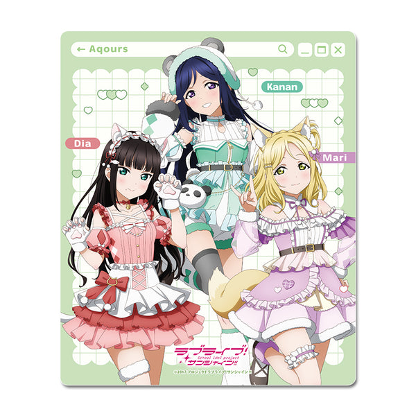 『ラブライブ!サンシャイン!!』描き下ろし マウスパッド【3年生】アニマル衣装