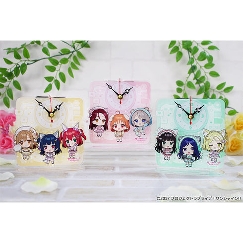 『ラブライブ!サンシャイン!!』ぷちちょこ ミニアクリル置時計【1年生】アニマル衣装