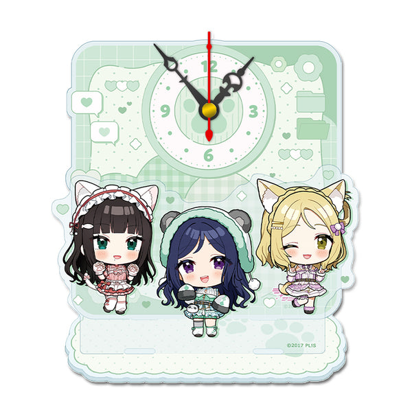 『ラブライブ!サンシャイン!!』ぷちちょこ ミニアクリル置時計【3年生】アニマル衣装