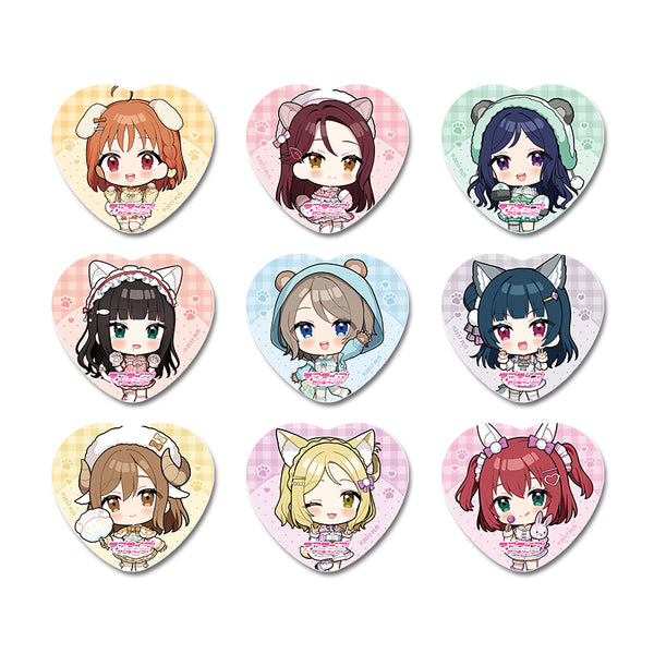 『ラブライブ!サンシャイン!!』ぷちちょこ トレーディングハート型缶バッジ アニマル衣装【BOX】
