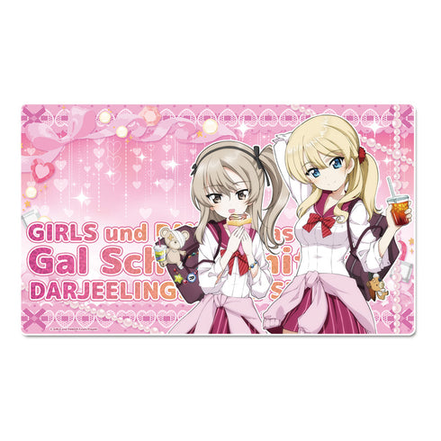 『ガールズ&パンツァー 最終章』描き下ろし デスクマット【ダージリン&島田愛里寿】ギャル制服ver.