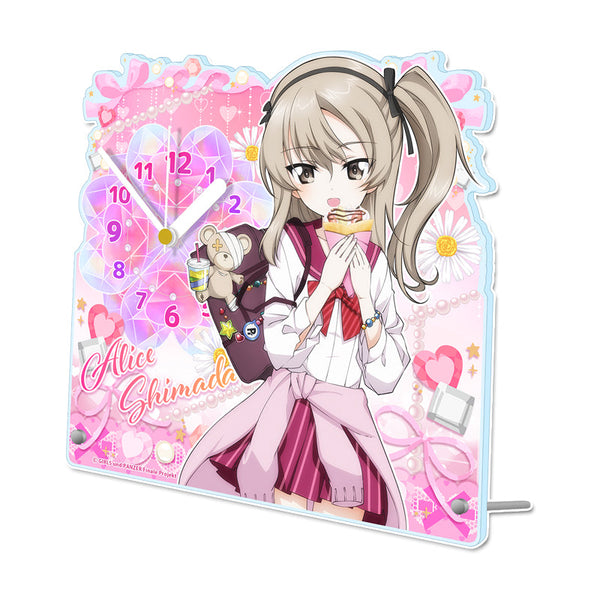 『ガールズ&パンツァー 最終章』描き下ろし アクリル置時計【島田愛里寿】ギャル制服ver.