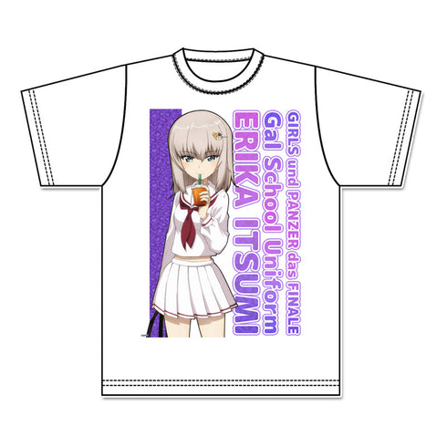 『ガールズ&パンツァー 最終章』描き下ろし グラフィックTシャツ【逸見エリカ】ギャル制服ver.