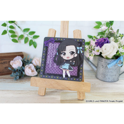 『ガールズ&パンツァー 最終章』ぷちちょこラバーマットコースター【西絹代】サブカルファッションver.