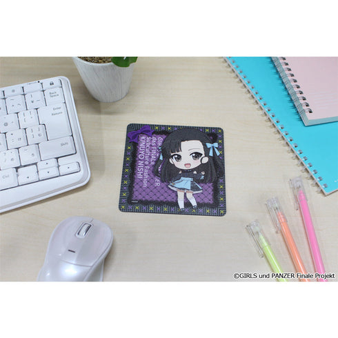 『ガールズ&パンツァー 最終章』ぷちちょこラバーマットコースター【西絹代】サブカルファッションver.