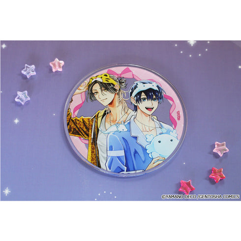 『しゅきしゅきMAXハート♡』山野でこ先生 描き下ろし アクリルコースター【龍仁&虎幸】パジャマver.
