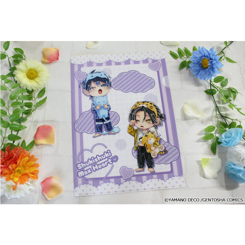 『しゅきしゅきMAXハート♡』山野でこ先生 描き下ろし クリアファイル【B】パジャマver.