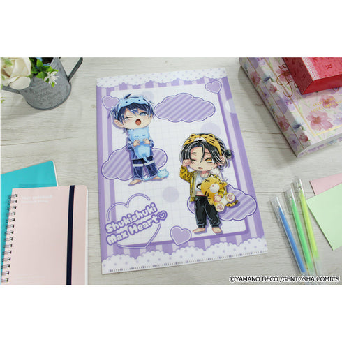 『しゅきしゅきMAXハート♡』山野でこ先生 描き下ろし クリアファイル【B】パジャマver.