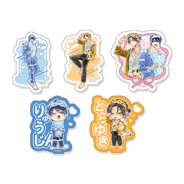 『しゅきしゅきMAXハート♡』山野でこ先生 描き下ろし ステッカーセット パジャマver.