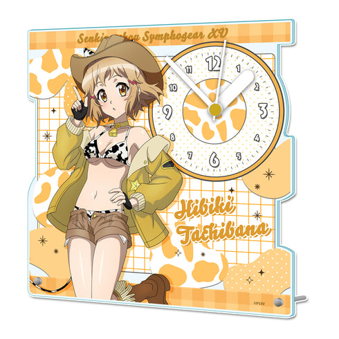 《戰姬絕唱 Symphogear XV》全新繪製 壓克力座鐘【立花 響】牛仔女孩版