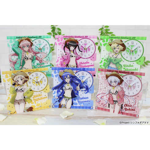 《戰姬絕唱 Symphogear XV》全新繪製 壓克力座鐘【風鳴 翼】牛仔女孩版