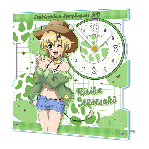 《戰姬絕唱 Symphogear XV》全新繪製 壓克力座鐘【曉・切歌】牛仔女孩版
