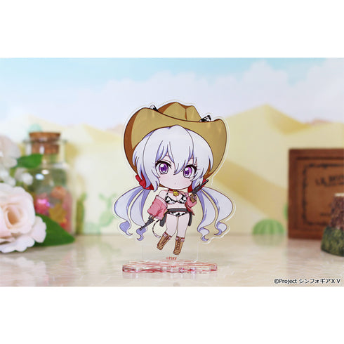 《戰姬絕唱 Symphogear XV》迷你巧克力壓克力立牌【雪音克莉絲】牛仔女孩版