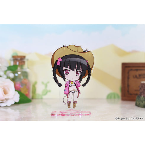 《戰姬絕唱 Symphogear XV》迷你巧克力壓克力立牌【月讀 調】牛仔女孩版