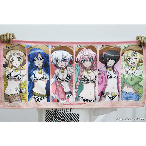 《戰姬絕唱 Symphogear XV》全新繪製 運動毛巾 牛仔女郎版