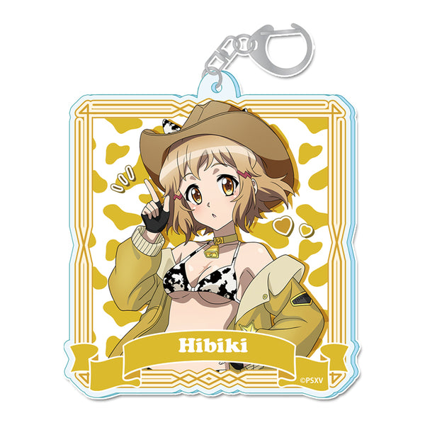 《戰姬絕唱 Symphogear XV》全新繪製 壓克力鑰匙圈【立花 響】牛仔女郎版