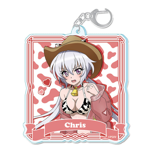 《战姬绝唱 Symphogear XV》全新绘制 亚克力钥匙扣【雪音克里斯】牛仔女郎版
