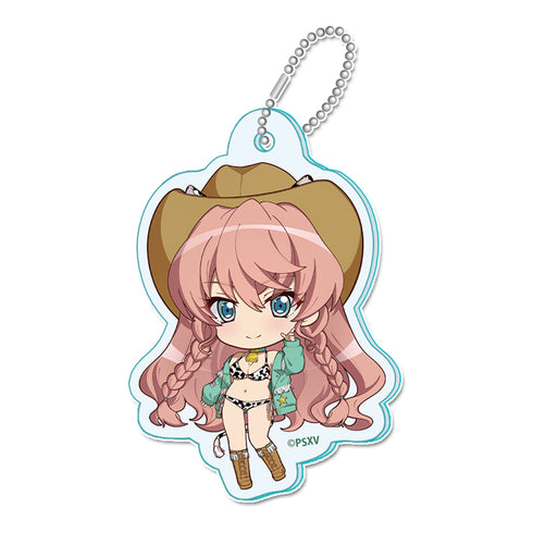 《戰姬絕唱 Symphogear XV》迷你巧克力造型壓克力鑰匙圈【瑪莉亞・卡登察夫娜・伊芙】牛仔女孩版