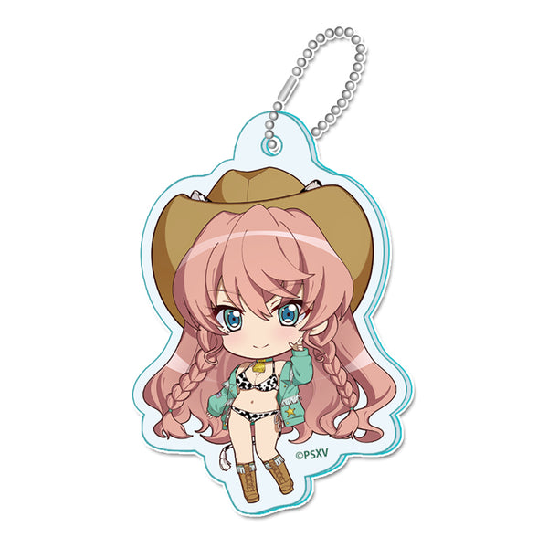『戦姫絶唱シンフォギアXV』ぷちちょこミニアクリルキーホルダー【マリア・カデンツァヴナ・イヴ】カウガールver.