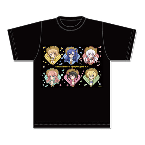『戦姫絶唱シンフォギアXV』ぷちちょこグラフィックTシャツ カウガールver.