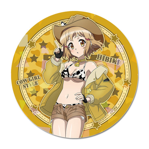 『戦姫絶唱シンフォギアXV』描き下ろし キラキラBIG缶バッジ 立花響 カウガールVer.
