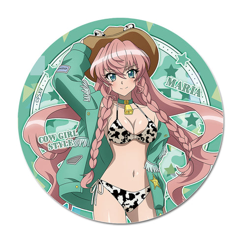 『戦姫絶唱シンフォギアXV』描き下ろし キラキラBIG缶バッジ マリア・カデンツァヴナ・イヴ カウガールVer.