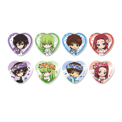 『コードギアス 反逆のルルーシュ』ぷちちょこトレーディングハート型缶バッジ Flower Collection【BOX】