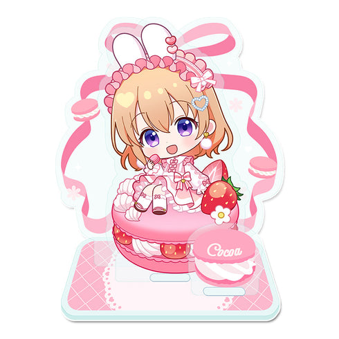 『ご注文はうさぎですか? BLOOM』ぷちちょこミニアクリルジオラマ 【ココア】 マカロンver.