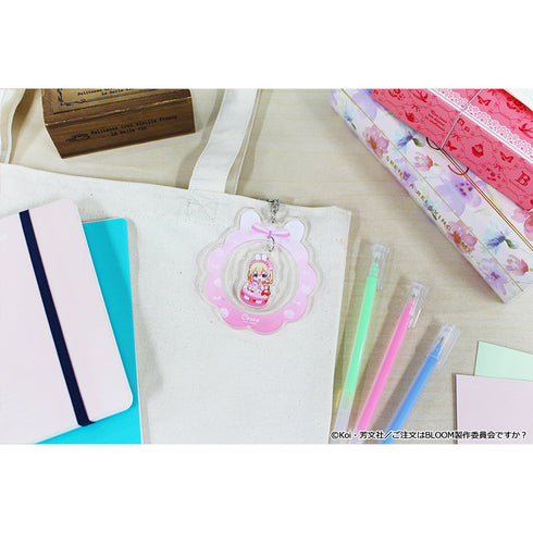 『ご注文はうさぎですか? BLOOM』ぷちちょこゆらゆらアクリルキーホルダー 【ココア】 マカロンver.