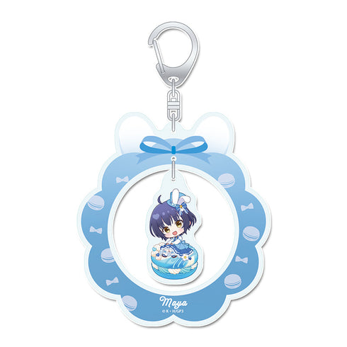 『ご注文はうさぎですか? BLOOM』ぷちちょこゆらゆらアクリルキーホルダー 【マヤ】 マカロンver.