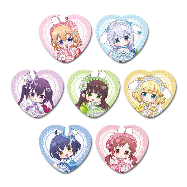 『ご注文はうさぎですか? BLOOM』ぷちちょこトレーディングハート缶バッジ マカロンver.【BOX】