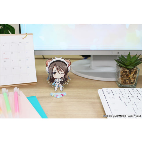 『ガールズ&パンツァー 最終章』ぷちちょこアクリルスタンド ミカ ジャージメイドVer.