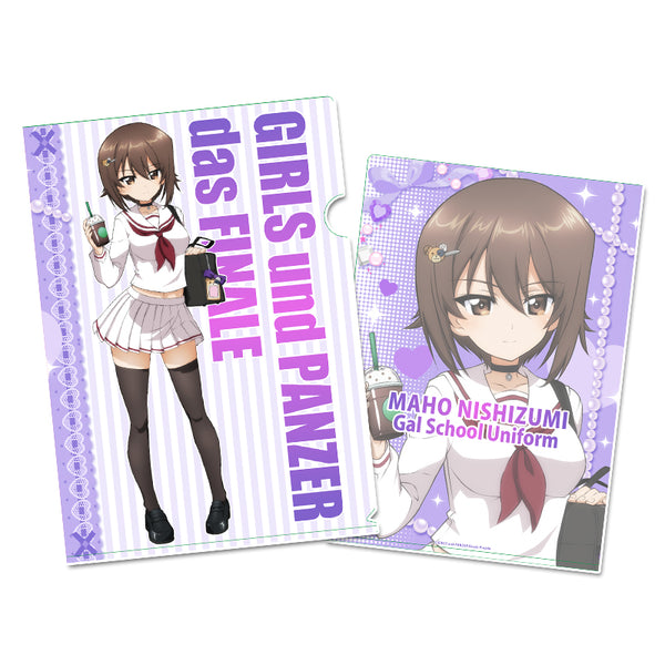 《少女与战车 最终章》全新绘制透明文件夹【西住麻穗】辣妹制服版