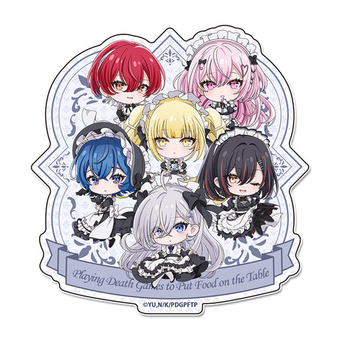 『死亡遊戯で飯を食う。』ぷちちょこマグネットステッカー