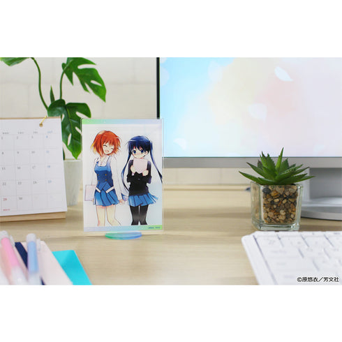 《金色馬賽克》壓克力視覺板【小路綾&豬熊陽子】
