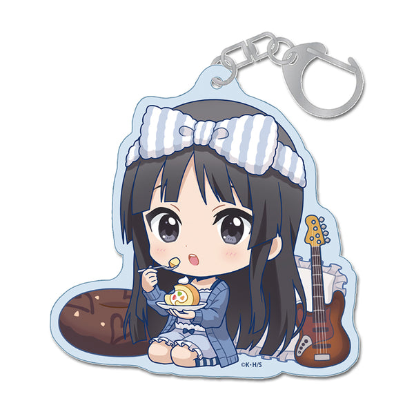 《輕音!》迷你巧克力壓克力鑰匙圈【秋山澪】睡衣版