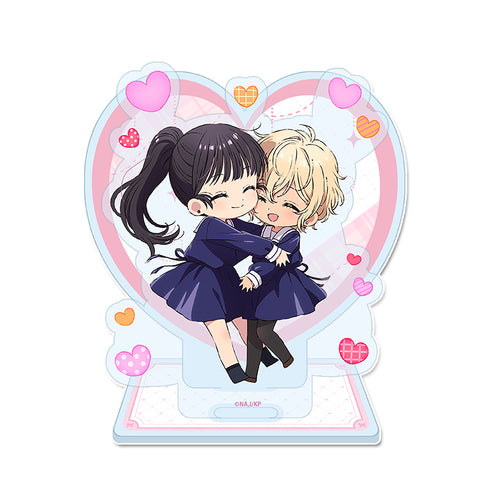 『きみが死ぬまで恋をしたい』ミニアクリルジオラマ【ハグの日】