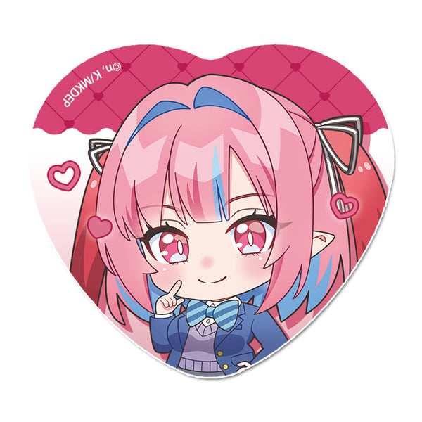 『カナン様はあくまでチョロい』ぷちちょこ ハート型缶バッジ 【高潔カナン】