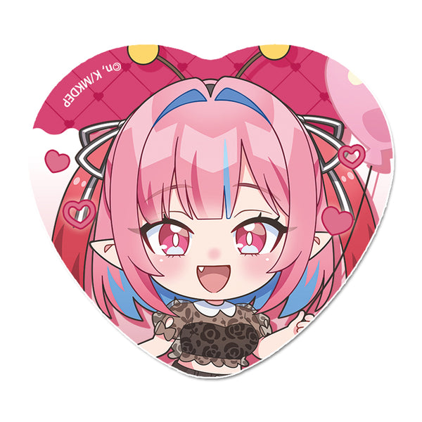 『カナン様はあくまでチョロい』ぷちちょこ ハート型缶バッジ 【高潔カナン】デートver.