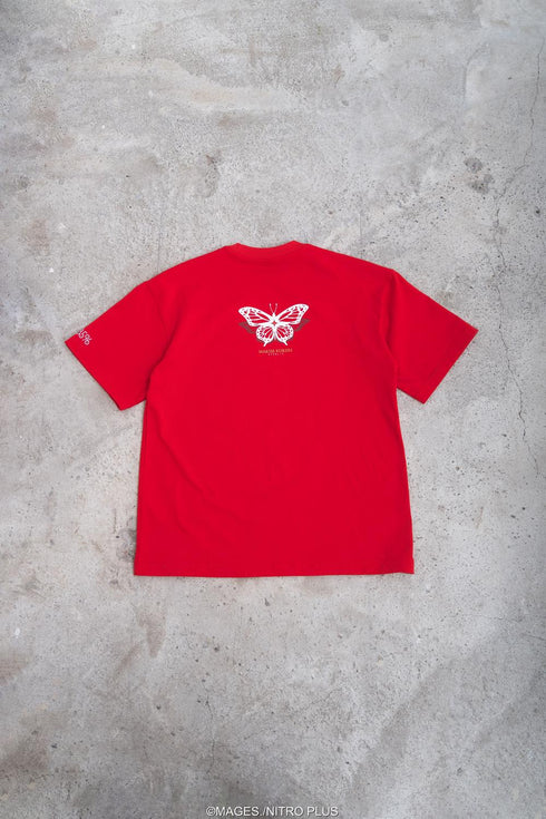 『STEINS;GATE』牧瀬紅莉栖 水墨画風 赤地カラーTシャツ XLサイズ