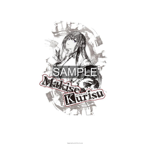 『STEINS;GATE』牧瀬紅莉栖 水墨画風 白地 モノクロTシャツ XLサイズ