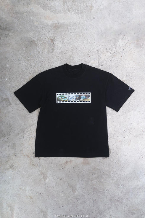 『STEINS;GATE』ラボメン 水墨画風 黒地カラーTシャツ Sサイズ