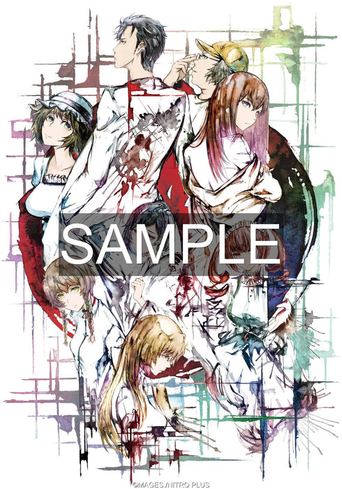 『STEINS;GATE』ラボメン 水墨画風 黒地カラーTシャツ Sサイズ