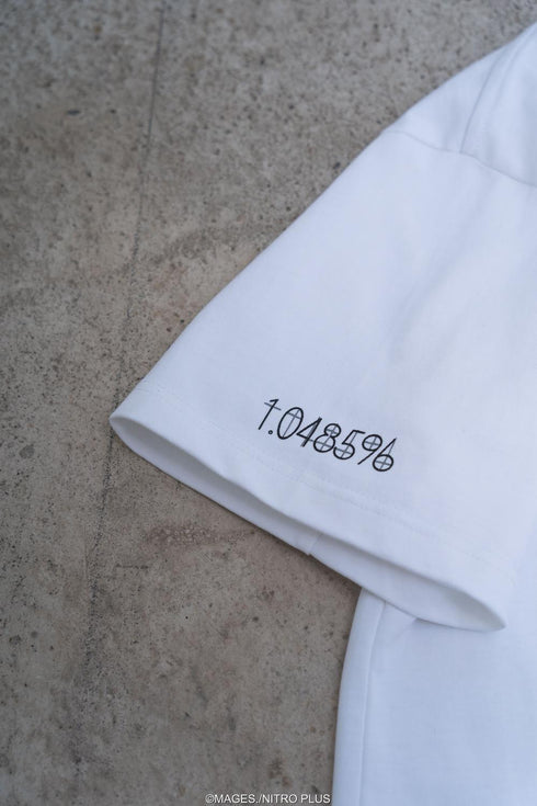 『STEINS;GATE』ラボメン 水墨画風 白地 モノクロTシャツ Mサイズ