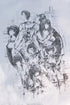 『STEINS;GATE』ラボメン 水墨画風 白地 モノクロTシャツ Mサイズ