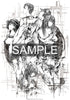 『STEINS;GATE』ラボメン 水墨画風 白地 モノクロTシャツ Lサイズ