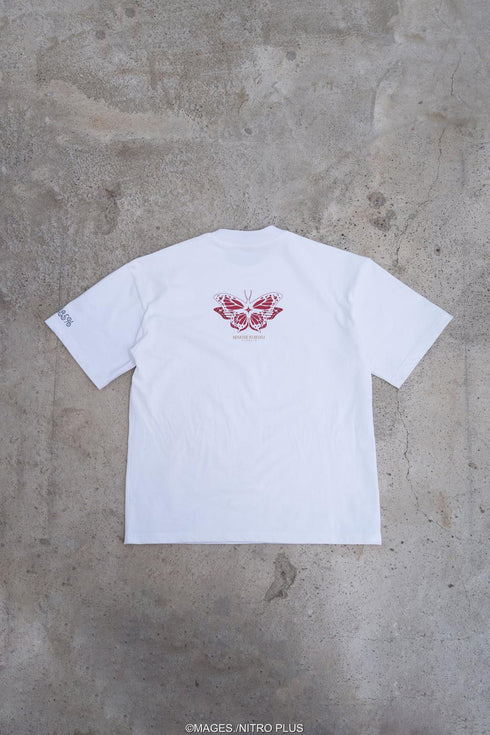 『STEINS;GATE』牧瀬紅莉栖 水墨画風 白地カラーTシャツ Sサイズ