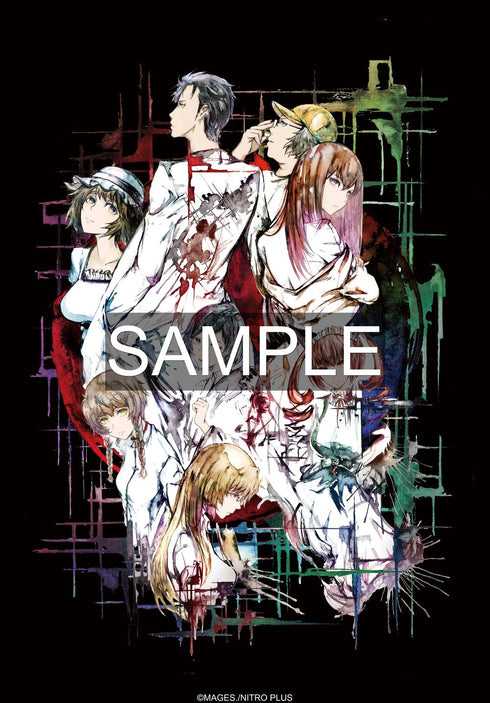 『STEINS;GATE』ラボメン 水墨画風 白地カラーTシャツ XLサイズ