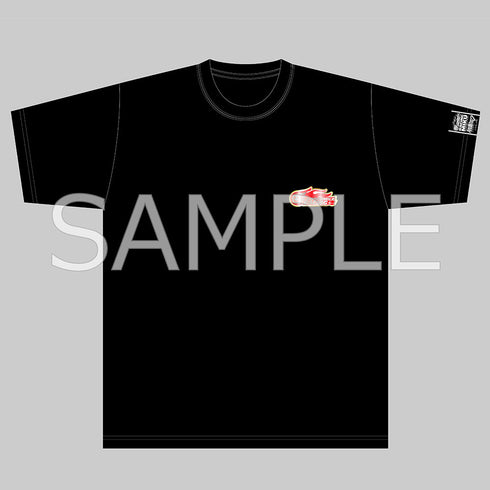 『レーシングミク2024Ver.』キービジュアルサイドシルエット&戦績Tシャツ 黒 Lサイズ