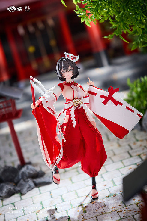 『戦闘巫女 上藤桔梗』1/12 可動フィギュア